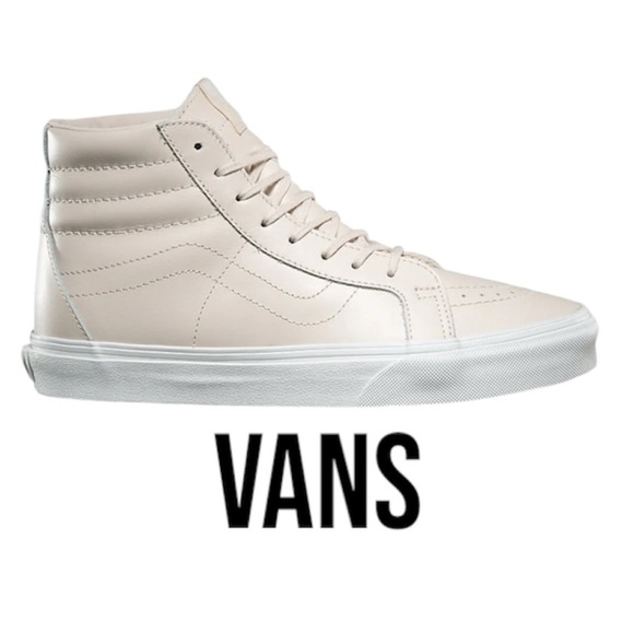 Vans Shoes - VANS Sk8 Hi Reissue Leather Whisper Pink | Women’s 7.5 Men’s 6